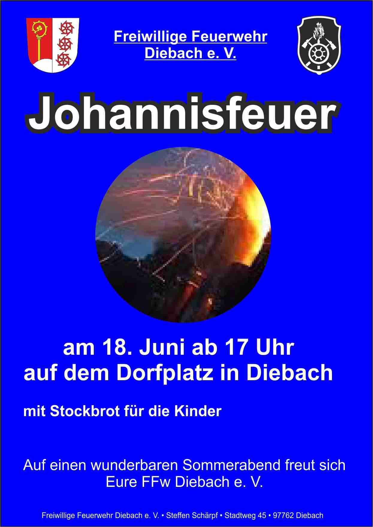 Plakat Johannisfeuer A6